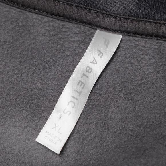 Fabletics Cozy Fleece Gray Tie Dye 1/2 Zip Mock Neck Sweatshirt XL - Picture 6 of 13